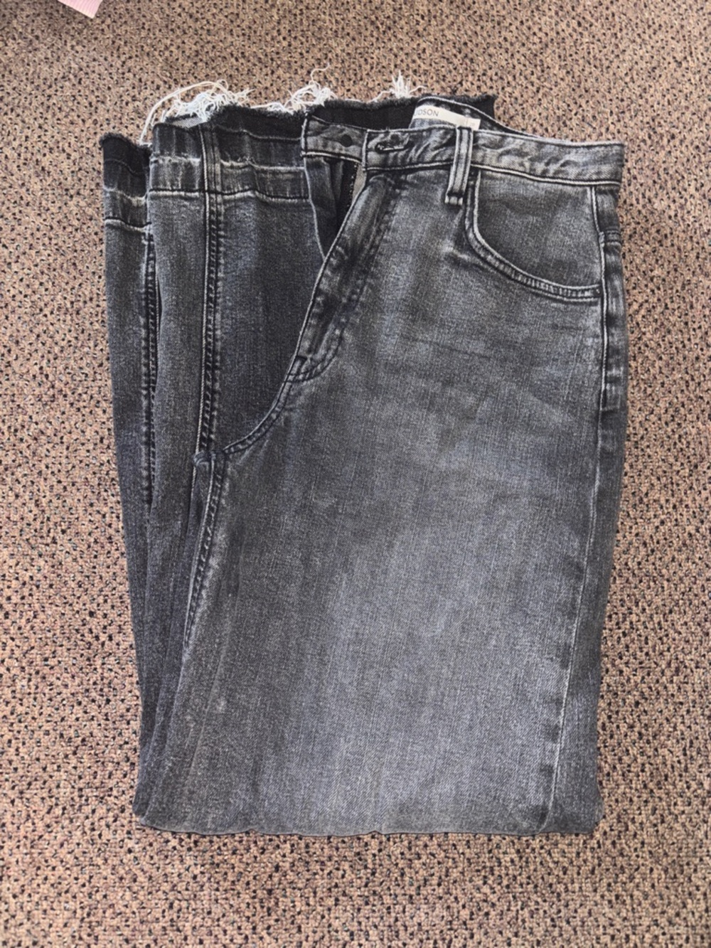 Hudson Jeans Black Washed Boot Cut Jeans